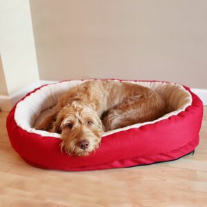 40 Winks Orthopaedic Dog Bed - Red - Small 65x58cm