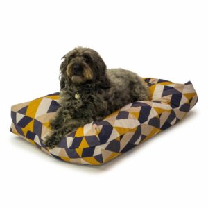 Danish Design Retreat Eco-Wellness Geo Tile Duvet Dog Bed - Large 138x87cm