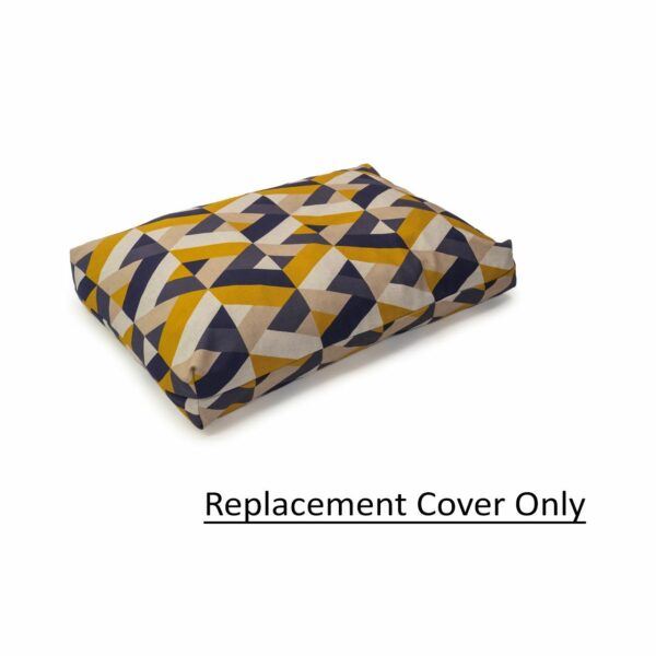 Danish Design Retreat Eco-Wellness Geo Tile Duvet Dog Bed Replacement Cover - Medium 89x60cm