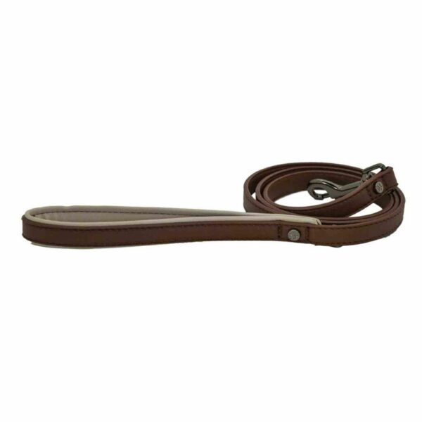 James & Steel Sotnos Classic Tech Dog Lead - Brown - 1.2m x 1.5cm