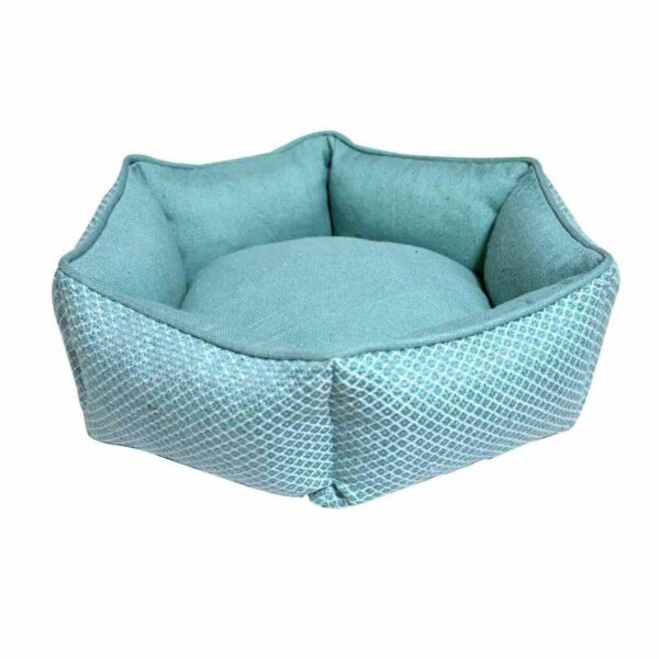 Resploot Snakeskin Slumber Dog Bed - Teal - W45 x D45cm