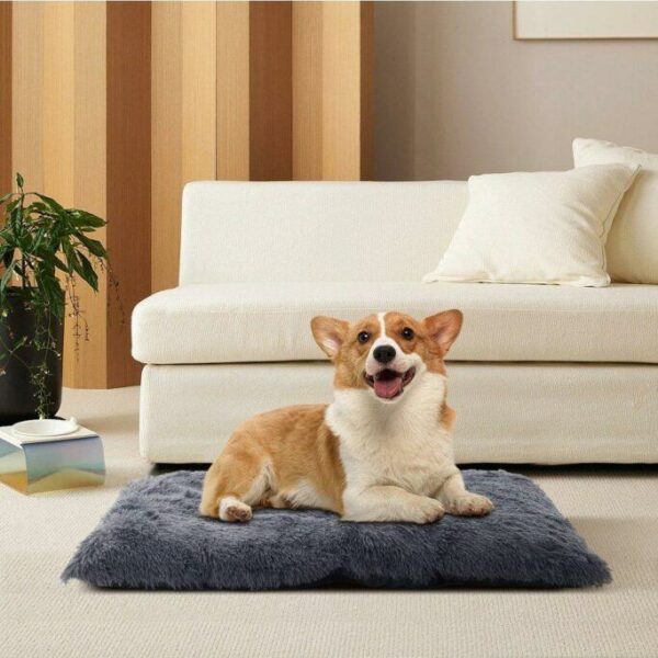 110m W x 75cm D Plush Rectangle Pet Bed Dog Cushioned Pad