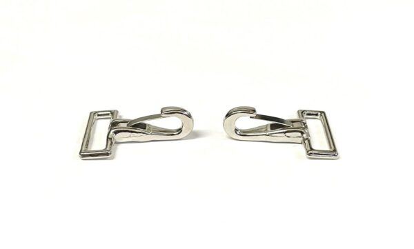 25mm Small Snap Hook Clips Clasp Trigger Nickel Plated For Bags Handles Straps Dog Leads X1 - X100 1St Class Post