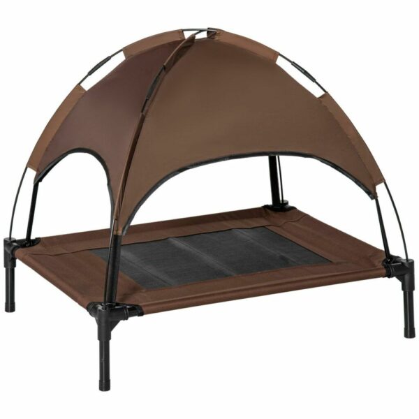 Elevated Pet Bed Dog Cot Tent with Canopy Instant Shelter Outdoor