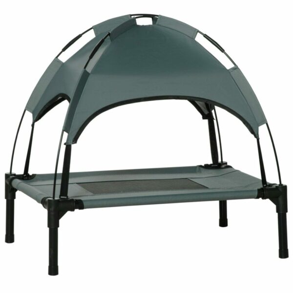 Elevated Pet Bed Dog Cot Tent with Canopy Instant Shelter Outdoor