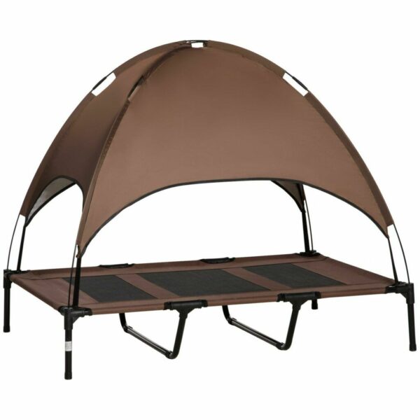 Elevated Pet Bed Dog Cot Tent with Canopy Instant Shelter Outdoor