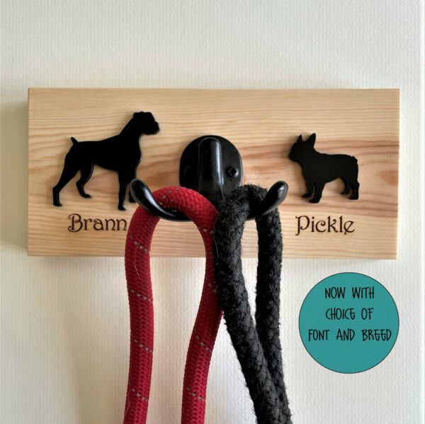 Personalised Dog Lead Hook Hanger