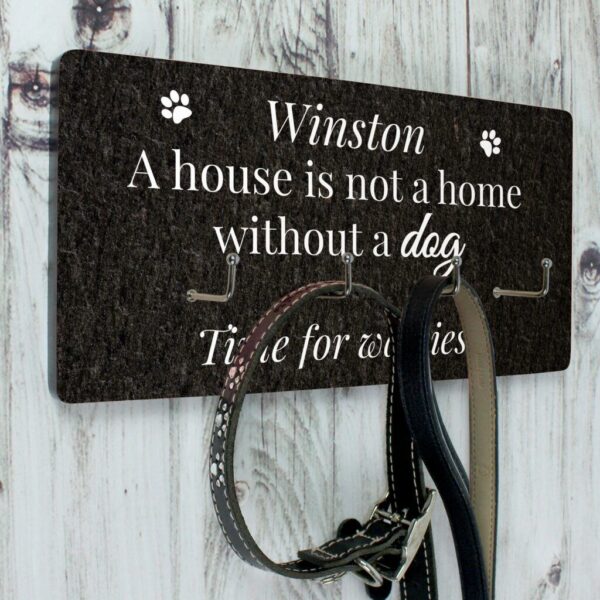 Personalised Dog Lead Hooks | Wall For Leads Rack Dogs