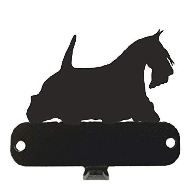 Scottie Dog 1 Hook Handy Hanger - Door Coat Lead in Black & Metal Hats , Wall