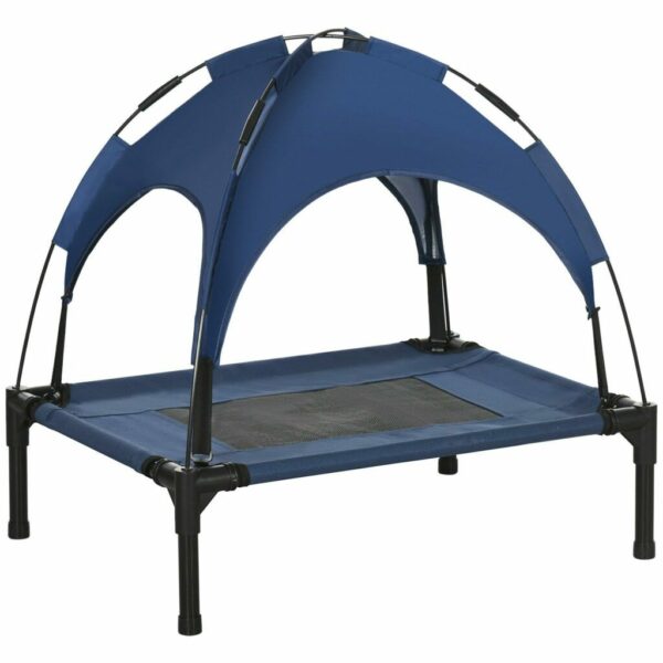 Elevated Pet Bed Dog Cot Tent with Canopy Instant Shelter Outdoor