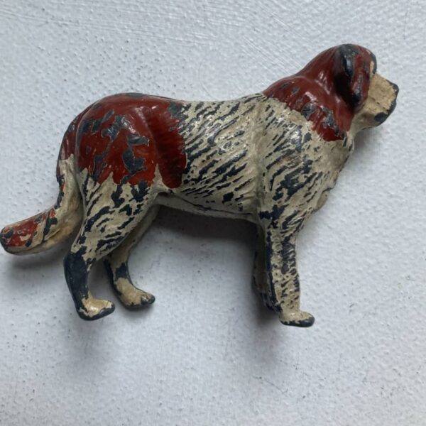 1x Vintage Lead 1/32 Scale Enamelled St Bernard Dog Circa 1950's : Britains