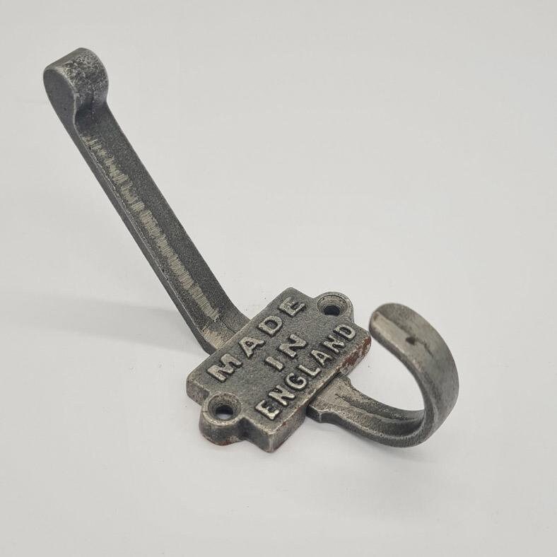 Antique Style Cast Iron Coat Hook Made in England