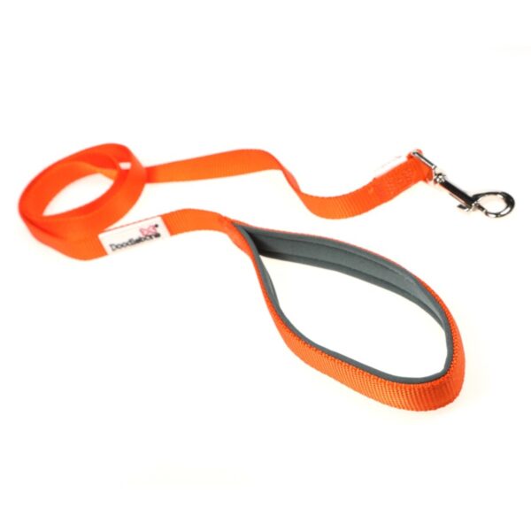 Doodlebone Originals Dog Lead 1.2m Tangerine 3 Sizes - 25mm