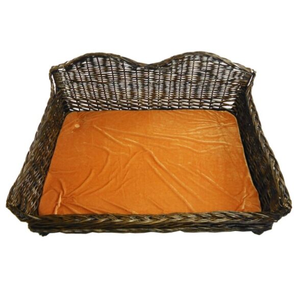 112x80x50 cm Giant Huge Big Dog Pet Bed Wicker Willow Basket Sofa Couch Cushion