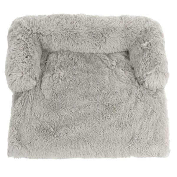 Luxury Pet Bed Couch Plush Cat Dog Sofa Protector Light Grey - L