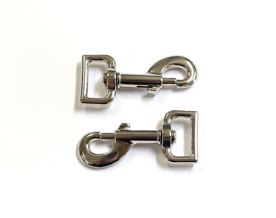 25mm Trigger Clips Hooks Nickel Plated Heavy Duty For Dog Leads Webbing Bags Straps Handles