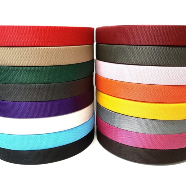 38/40mm Polypropylene Webbing Heavy For Dog Leads Bags Straps Handles 1 Metre - 50 Metres in 19 Colours
