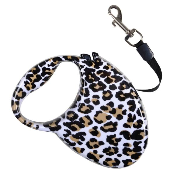 3m Pet Lead Auto Retractable Extendable Dog Training Leash - Leopard