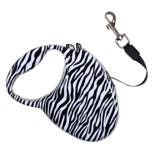 3m Pet Lead Auto Retractable Extendable Dog Training Leash - Zebra