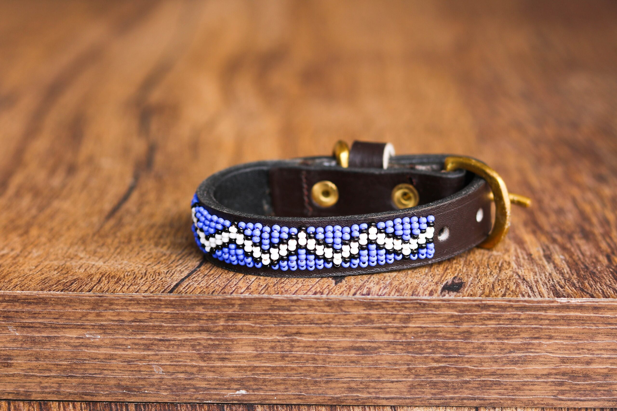 African Beaded Collar, Handmade Dog Collar , Maasai Collar, Leather Pet Gift, Christmas Gift, Leash, Lead
