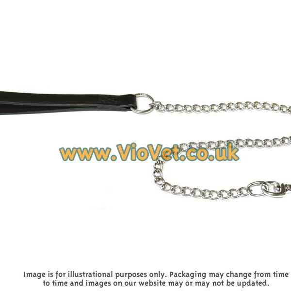 Ancol Dog Chain Lead - Heavy - Black - 76cm