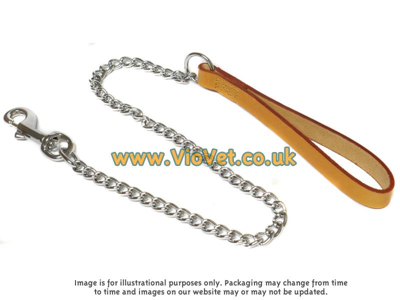 Ancol Dog Chain Lead - Heavy - Tan - 76cm