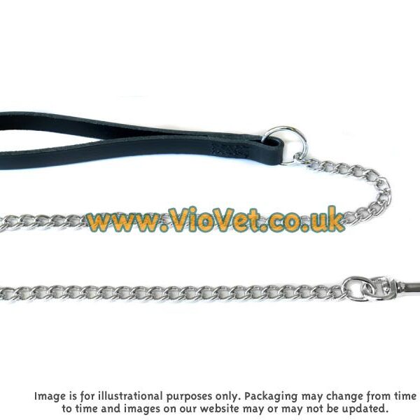 Ancol Dog Chain Lead - Medium - Black - 81cm