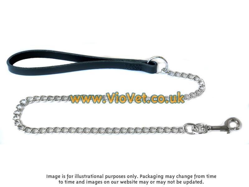 Ancol Dog Chain Lead - Medium - Black - 81cm