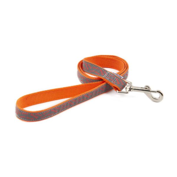 Ancol Dog Leads Fashion Indulgence Orange Bones 1m x 19mm