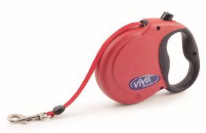 Ancol Viva Extendable Lead Red Small Dog 20kg 5m - 36061