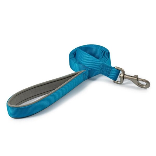 Ancol Viva Nylon Dog Lead with Neoprene Padded Handle Blue 4 Sizes - 100 x 1.9cm