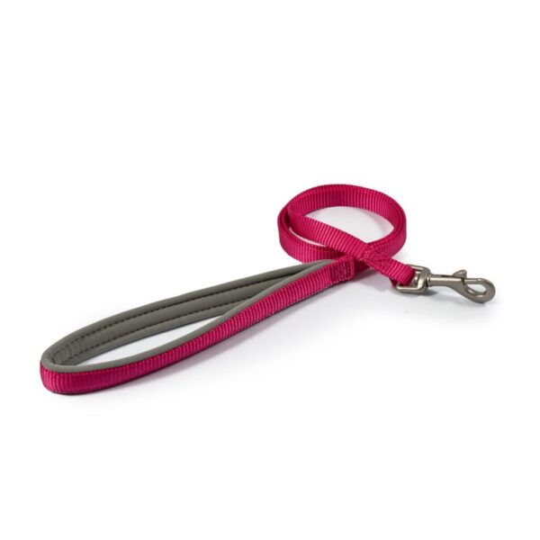 Ancol Viva Padded Dog Lead Pink - 1.2cm x 100cm