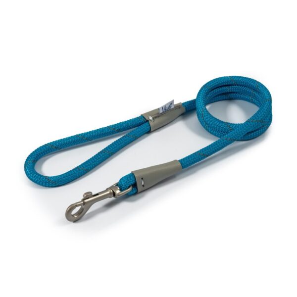 Ancol Viva Rope Dog Lead Blue - 1.2cm x 107cm