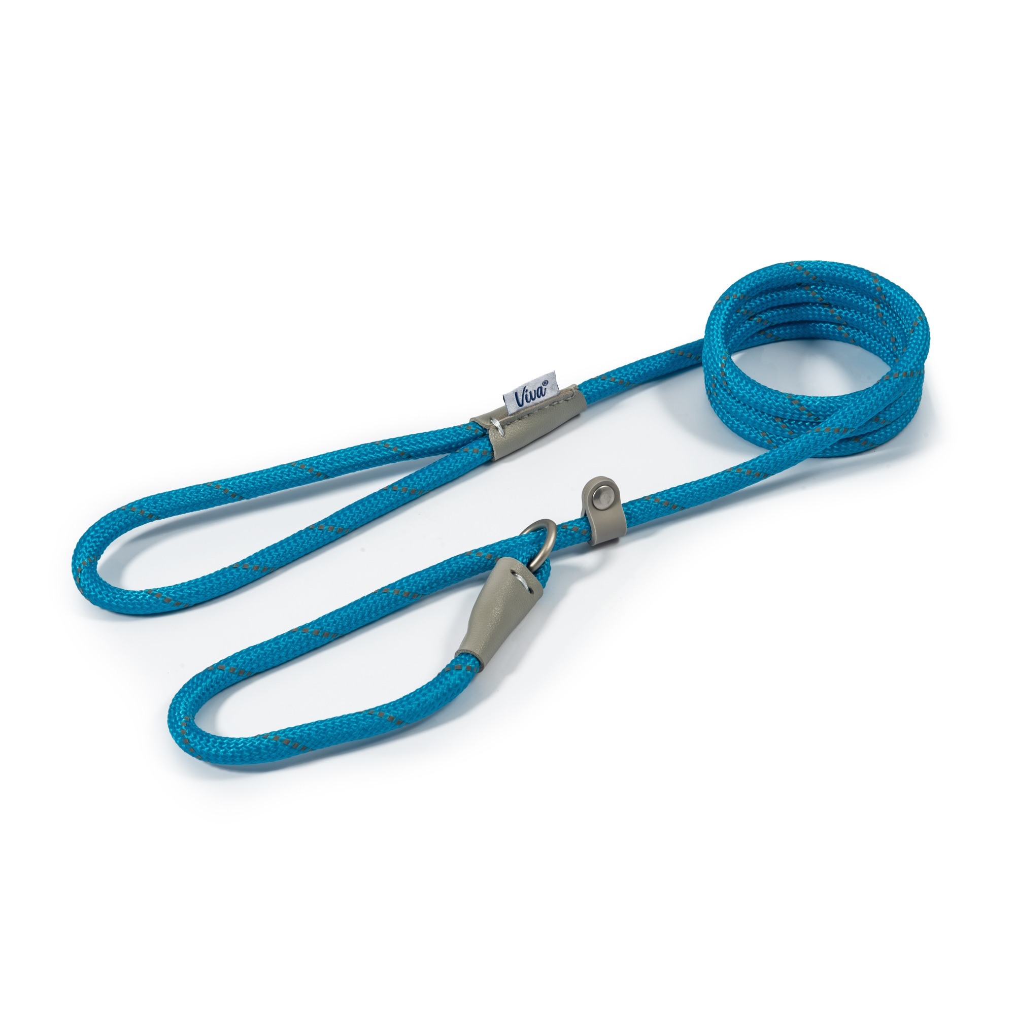 Ancol Viva Rope Slip Leads for Dogs Blue - 1.2cm x 120cm