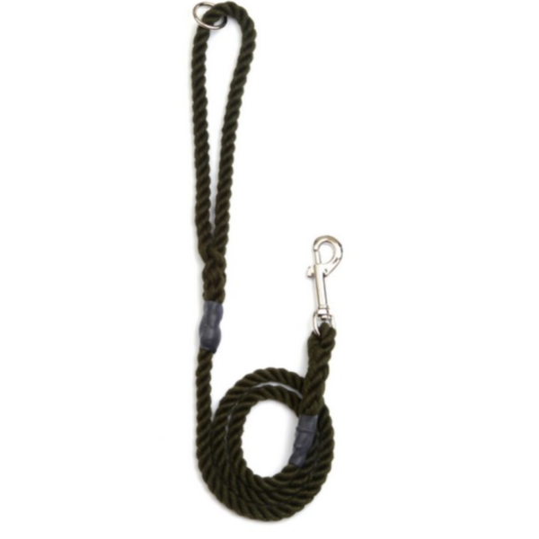 Animate Trigger Hook Rope Gun Dog Lead Olive 12mmx1.2m - 32125