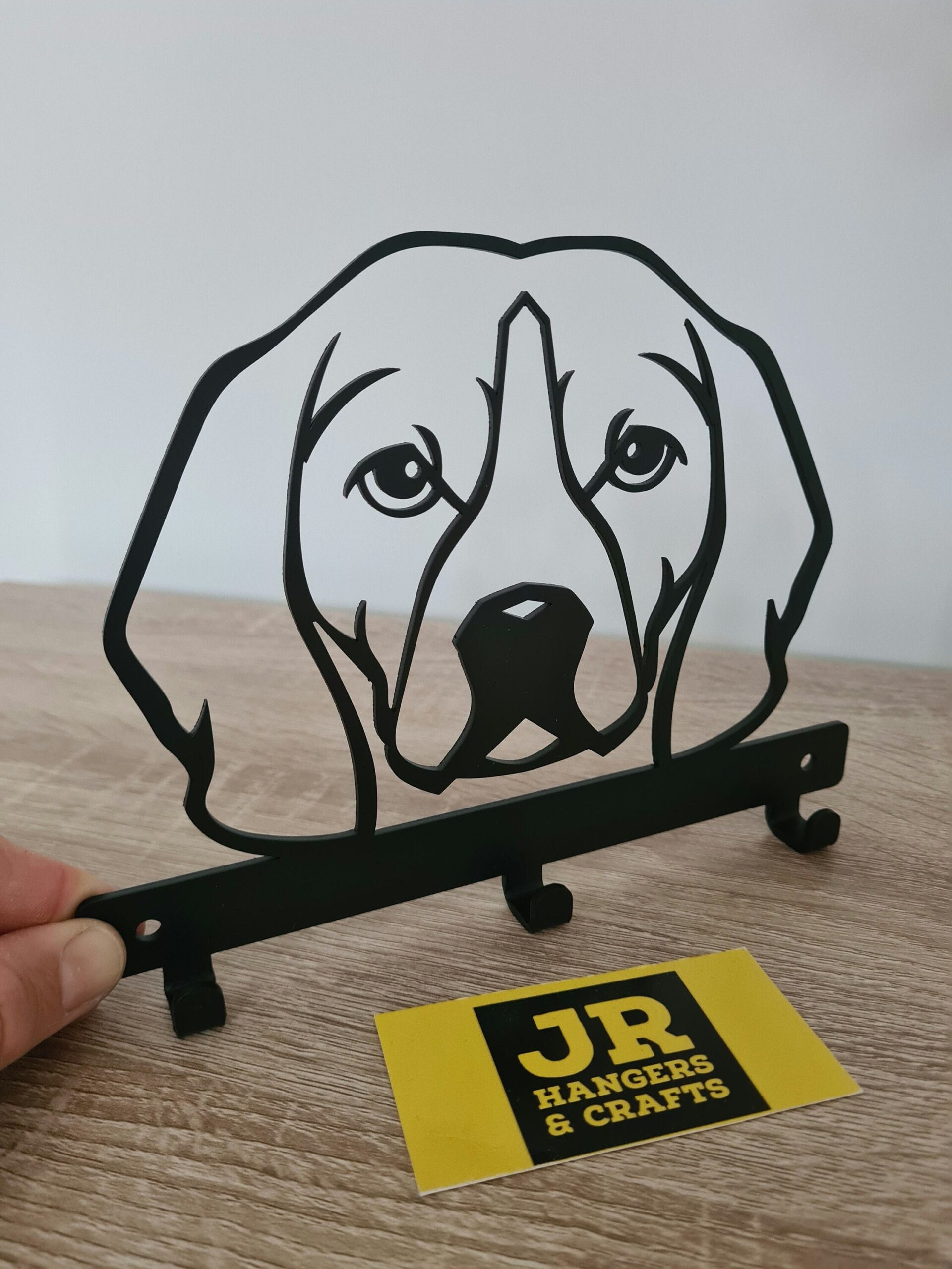 Beagle Face Dog Lead/Leash, Key, Coat, Door, Towel, Hanger, Holder, Rack, Hook - Wall Mounted