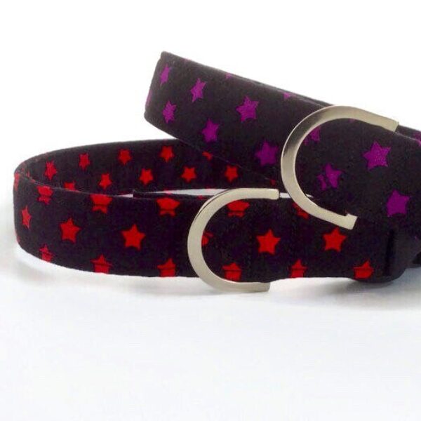 Black Star Dog Collar | Puppy Rockstar Dog Collar| Lead & Stars Large |Dog Gift