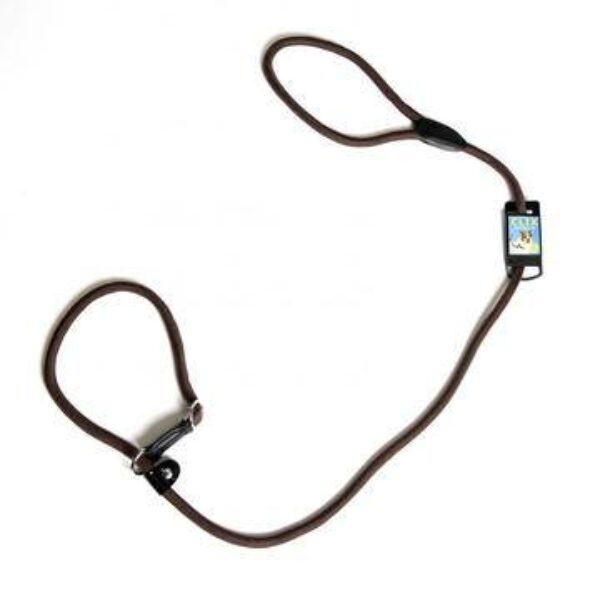 CLIX 3 in 1 Slip Lead for Dogs - Brown - Small 1.2m
