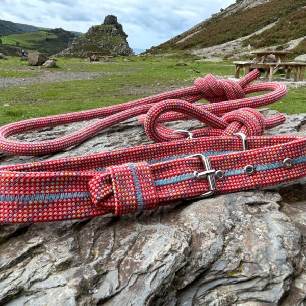 Climbing Rope Dog Collar & Lead Set | Handmade Using Retired Climbing Rope