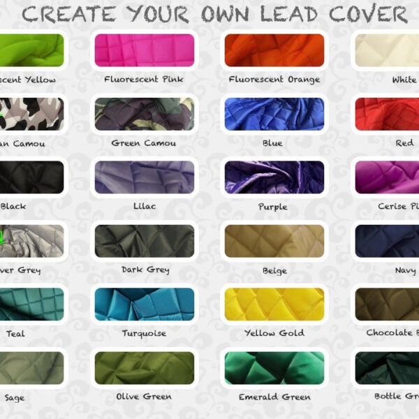 Create Your Own Dog Lead Slip Cover | Choose Your Text - All Languages 23 Colour Choices