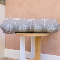 Dog Bed Duvet Cover in Two Sizes Polycotton Toile Grey/White - Small - Medium