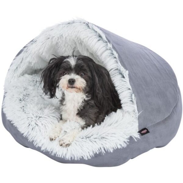Trixie Round Grey Cave Bed Harvey for Dogs - 70cm